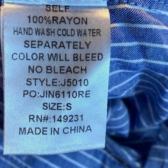 Kori America Pin Striped Blouse J5010 - Picture 6 of 9